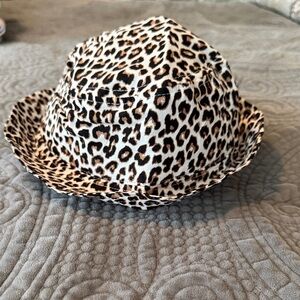 J Crew Leopard Print Bucket Hat NWT